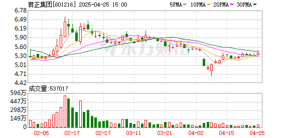 专业股票配资与投资服务 君正集团：第六届监事会第九次会议决议公告